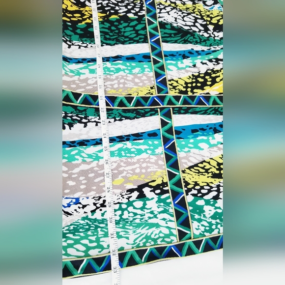 BCBGMAXAZRIA Daly Geometric Print Short Sleeve Dress - Picture 11 of 12